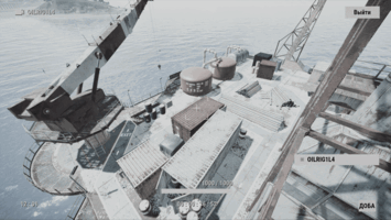 Вид с камеры OILRIG1L4 — Малая нефтевышка, Уровень 4 в Rust
