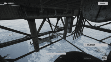 Вид с камеры OILRIG2L1 — Большая нефтевышка, Уровень 1 в Rust
