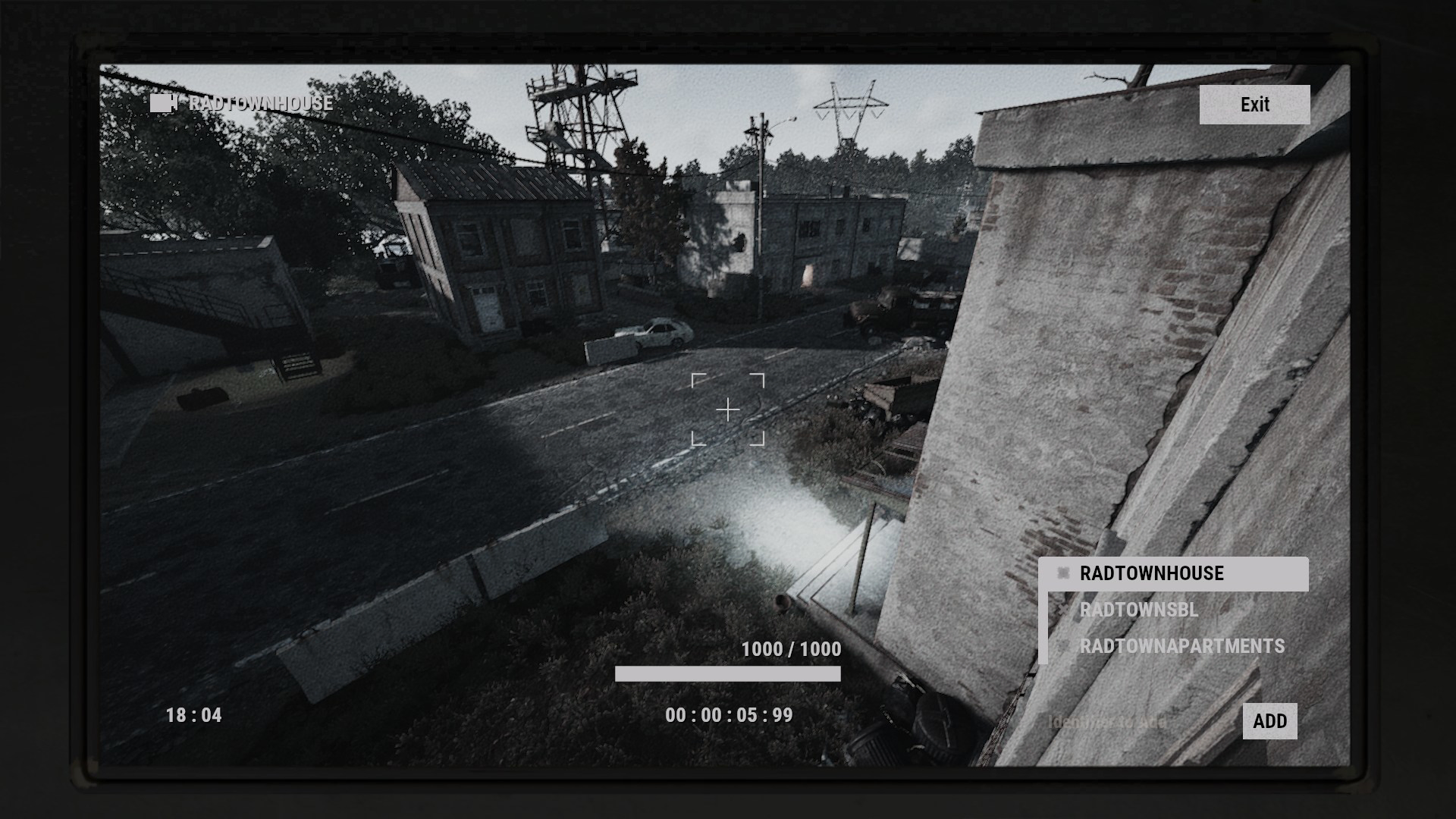 Вид с камеры RADTOWNHOUSE — Радиационный город, Дом в Rust
