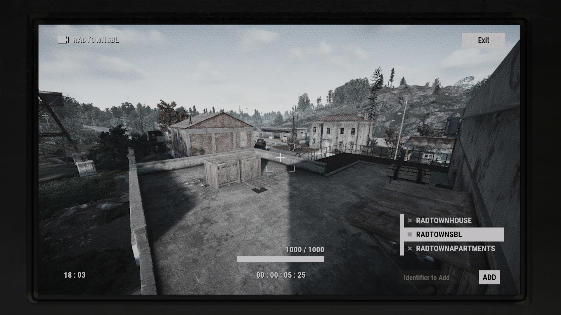 Вид с камеры RADTOWNSBL — Радиационный город, Зона SBL в Rust