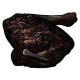 Burnt Deer Meat
