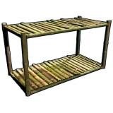 Half Height Bamboo Shelves