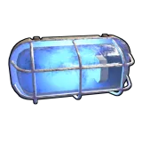Blue Industrial Wall Light