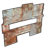 Metal horizontal embrasure